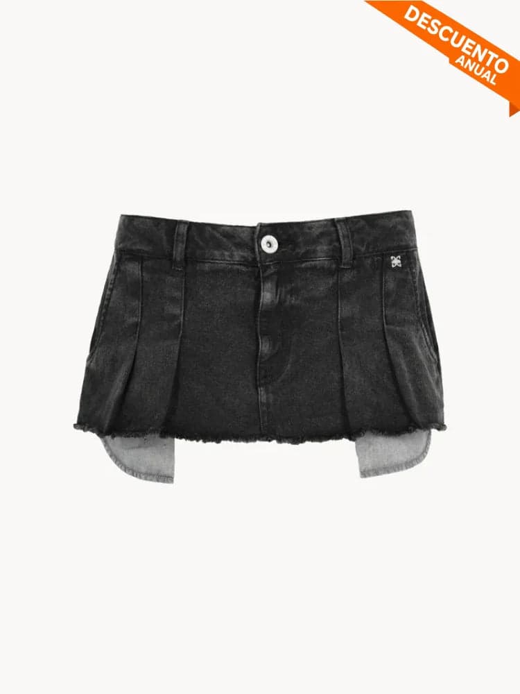 CELĒIT Women Mini Skirt Black