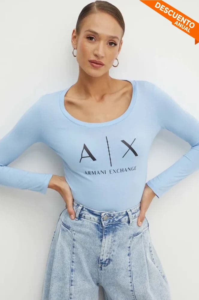 T-Shirt Women Blue Armani Exchange