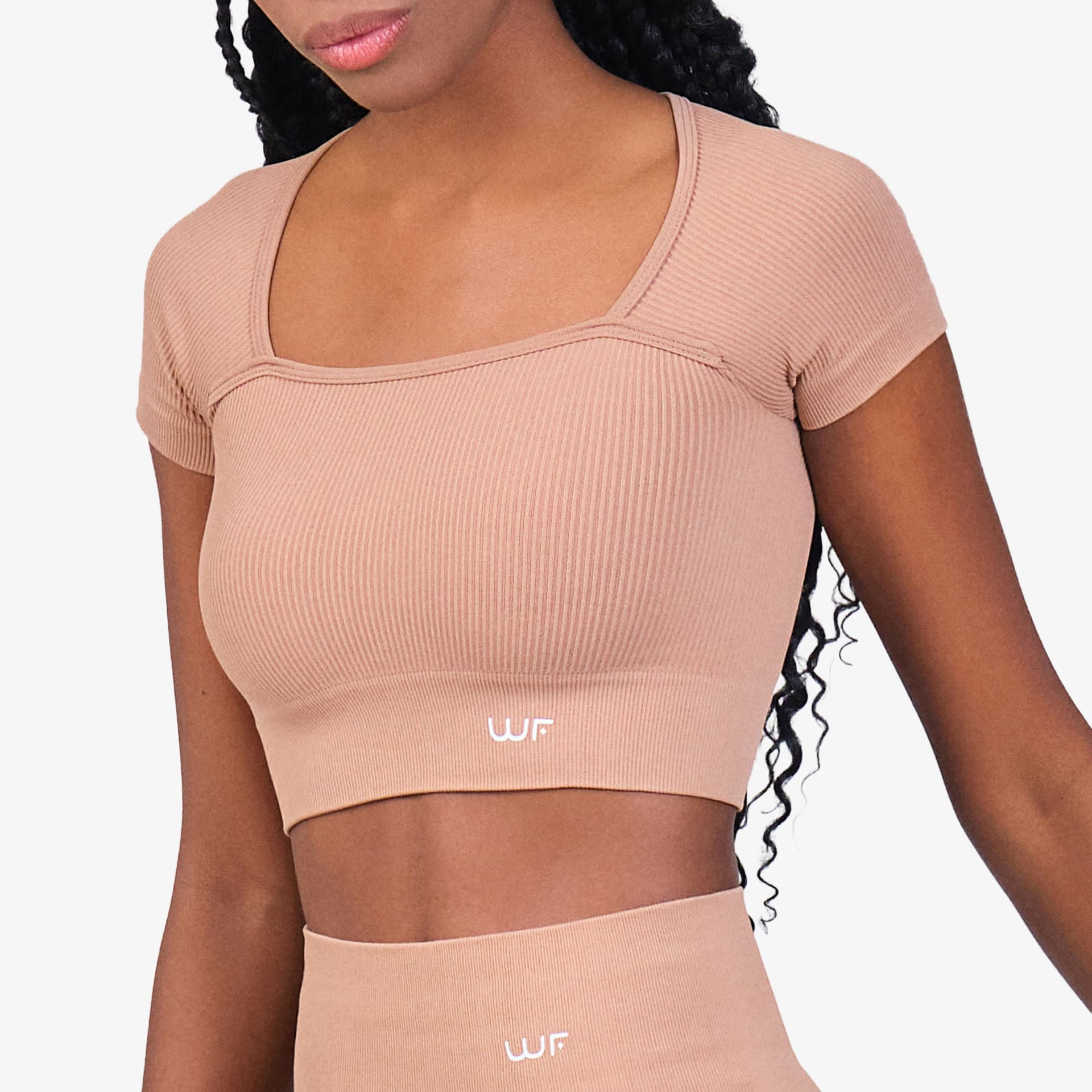 Blusa Corta Wonder Feel Mujer Maya Café